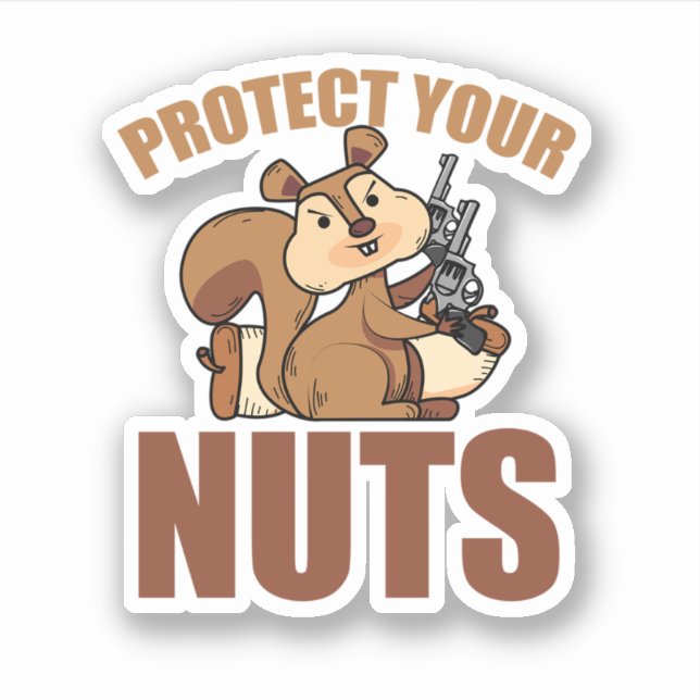Protect Your Nuts Cool Squirrel Hunters Gun. Perfe (Front)
