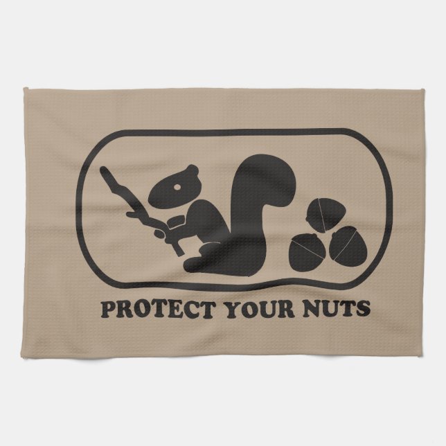 Protect your nuts – Gone Girl Tea Towel (Horizontal)