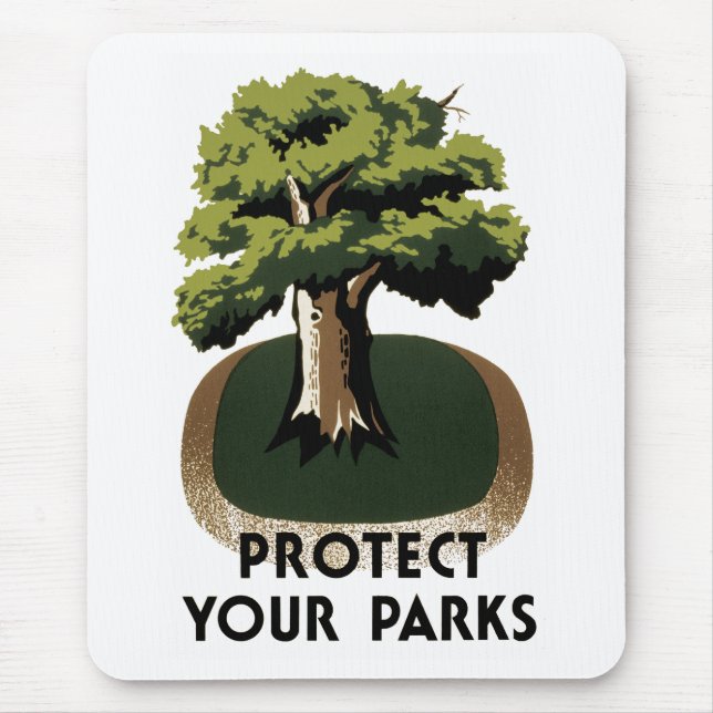 Protect Your Parks Mouse Mat (Front)