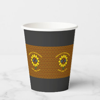 Protect Your Peace راحة بالك أهم Sunflower Paper Cups