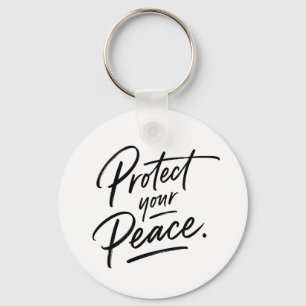 Protect Your Peace Aesthetic Keychain