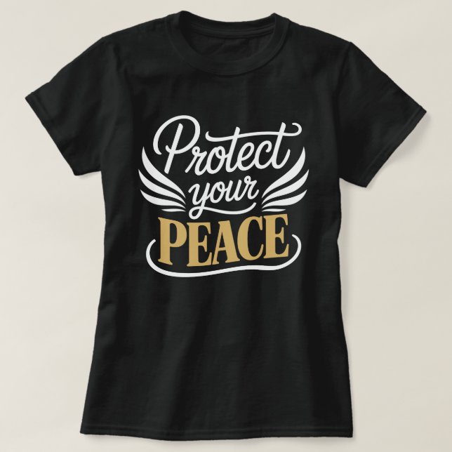Protect Your Peace Calligraphy Tee (Design Front)
