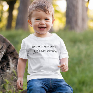 Protect your peace! I am coming! Parenting Humour Baby T-Shirt