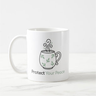 Protect Your Peace Minimalist Cosy Mug