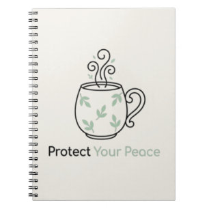 Protect Your Peace Minimalist Photo Notebook