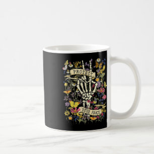 Protect Your Peace Retro Wildflower Mental Health  Coffee Mug