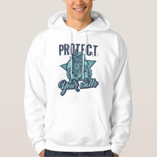 Protect Your Wall – Vintage Graffiti Street Art  Hoodie