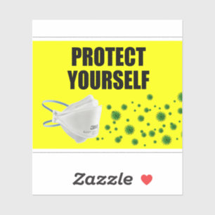 Protect yourself vinyl sticker