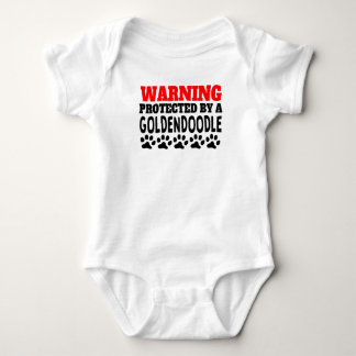 Protected By A Goldendoodle Baby Bodysuit
