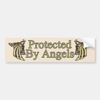 Protected By Angels Bumper Sticker