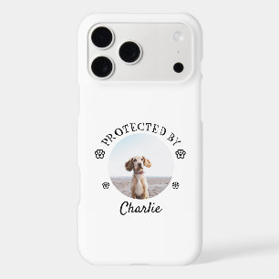 Protected By Dog Photo Paw Print Design