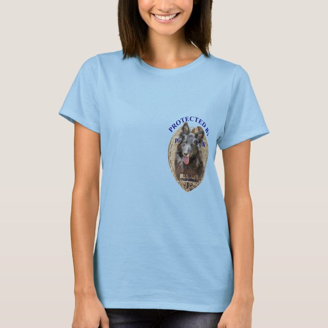 Protected By Dutch Shepherd T-Shirt (Front)