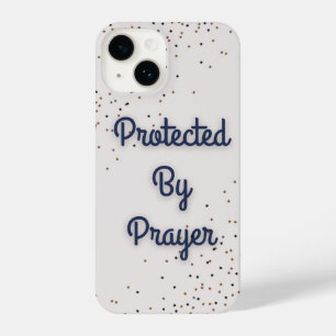 "Protected by prayer" IPhone 14 phone case 