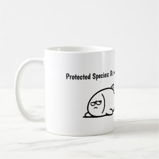 Protected Species Do Not Disturb Funny Lazy Salted Coffee Mug