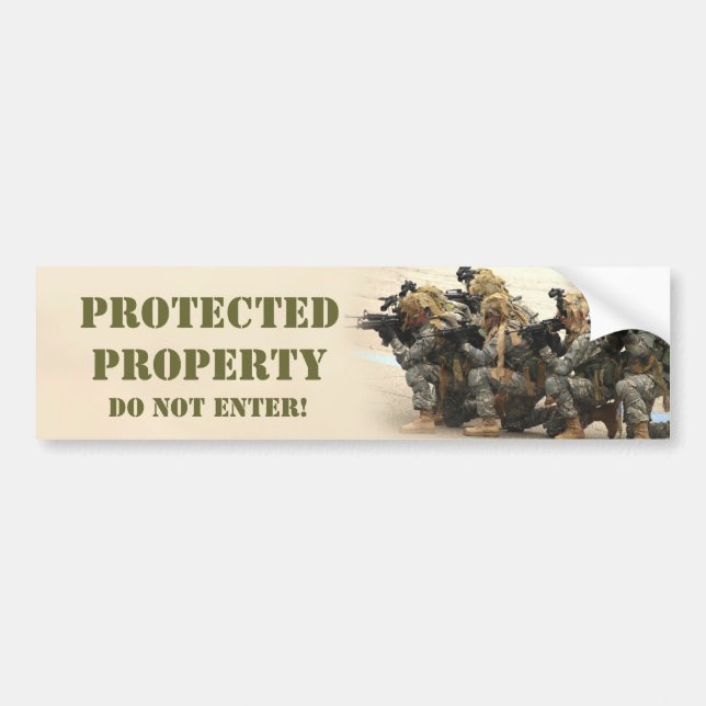 ProtectedProperty bumper sticker (Front)