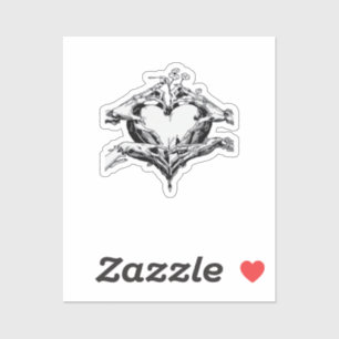 Protecting A Heart  - Skeleton Hand Heart