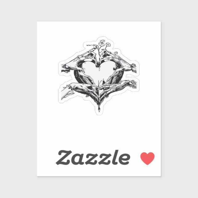 Protecting A Heart  - Skeleton Hand Heart (Sheet)