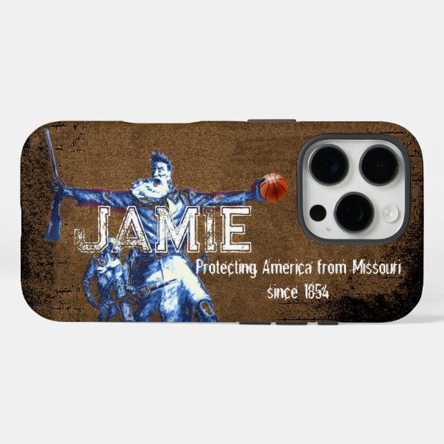 Protecting America From Missouri Since 1854 iPhone Case-Mate iPhone Case (Back (Horizontal))
