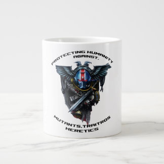Protecting humanity large coffee mug