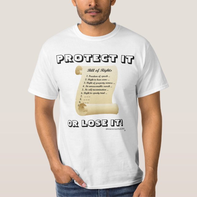 Protecting Our Bill of Rights T-Shirt (Front)