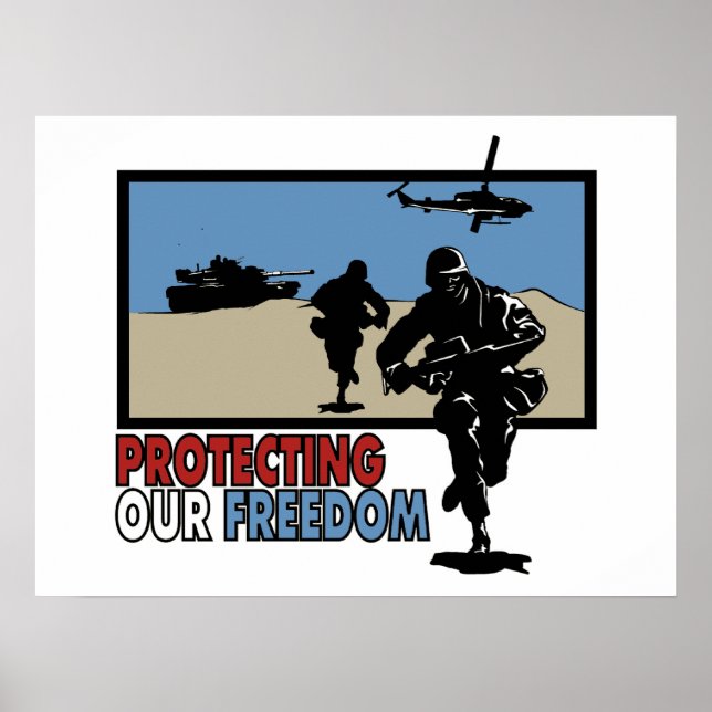 Protecting our Freedom poster (Front)