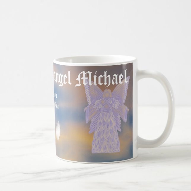 Protection Archangel Michael-Customise Coffee Mug (Right)