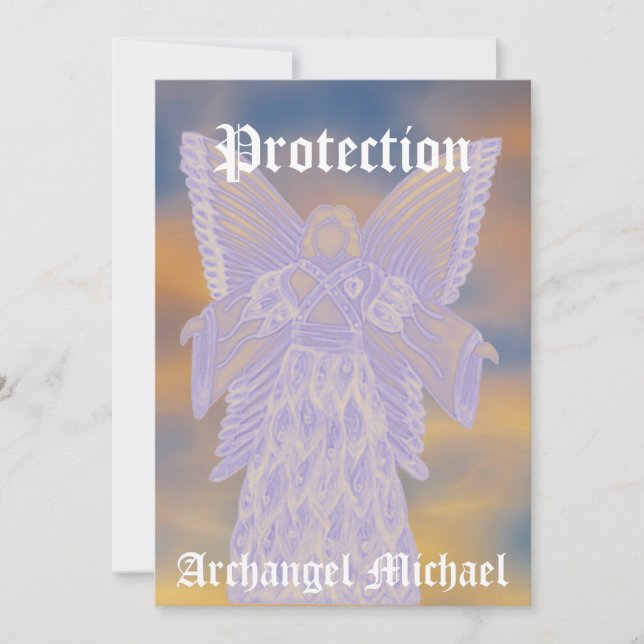 Protection Archangel Michael-Customise Invitation (Front)