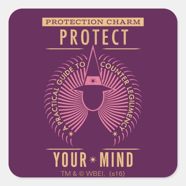 Protection Charm Guidebook Square Sticker (Front)