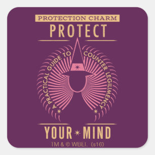 Protection Charm Guidebook Square Sticker