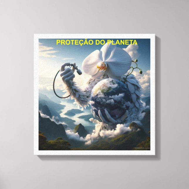 PROTECTION OF THE PLANET CANVAS PRINT (Front)