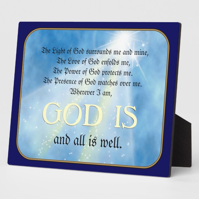 Protection Prayer Plaque (Side)