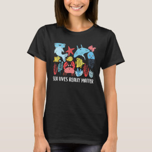 Protection Sharks Rays Fish Whales Corals Marine C T-Shirt