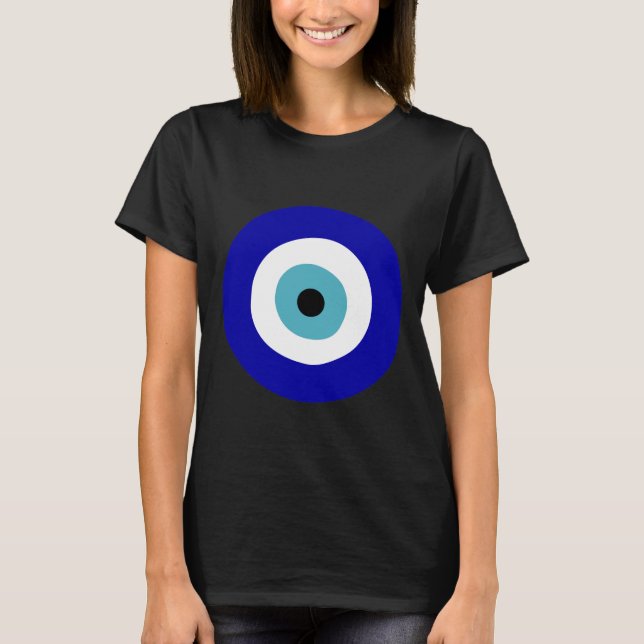Protection Symbol Blue Evil Eye of Protection T-Shirt (Front)