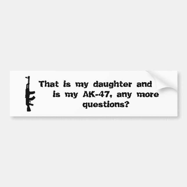Protective dad bumper sticker (Front)