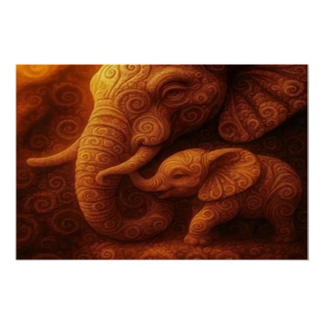 Protective Elephant  Poster (Front)