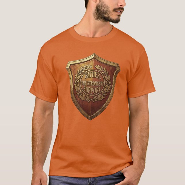 Protector and supporter dad t-shirt (Front)