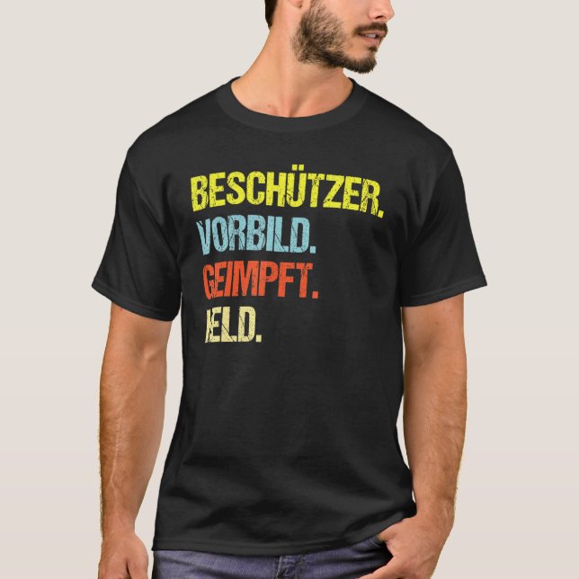Protector Model Vaccinated Hero Vaccination T-Shirt (Front)