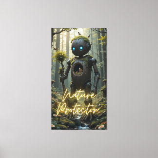 protector of nature canvas print