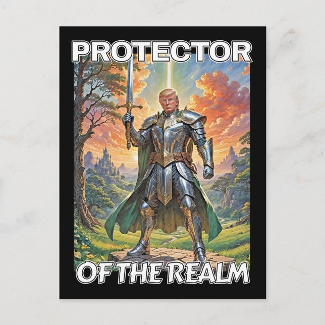 Protector of the Realm - President Trump Postcard (Front)