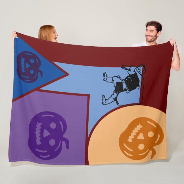 Protects From Freezing Cold,DARK(RED,ORANGE,VIOLET Fleece Blanket (In Situ)