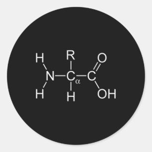 Protein Molecule - Gym And Chemistry Bodybuilding  Classic Round Sticker