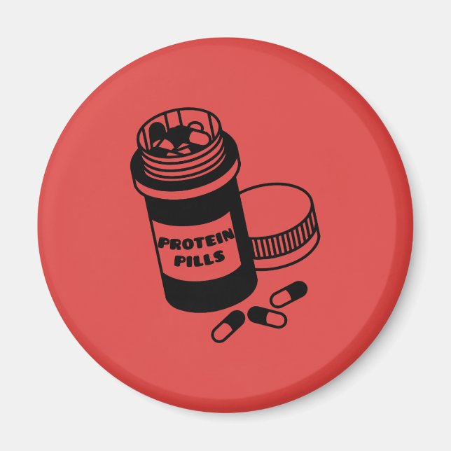 Protein pills bowie magnet (Front)