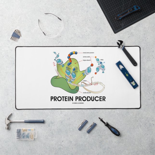Protein Producer mRNA tRNA Protein Synthesis Desk Mat (Workstation)