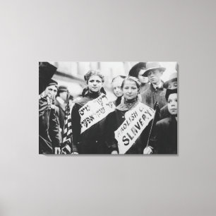 Protest Against Child Labour in Labour Parade Canvas Print
