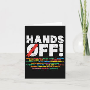 Protest Hands Off Medicare Social Security Resist Card