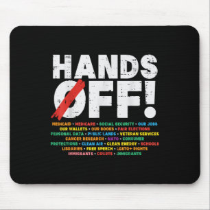Protest Hands Off Medicare Social Security Resist Mouse Mat