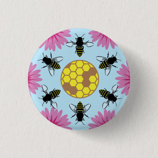 Protest Hex Sign Save The Bees 3 Cm Round Badge