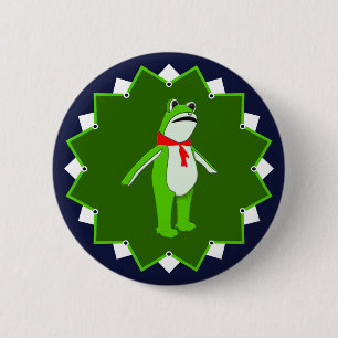 Protest No Kings Frog 6 Cm Round Badge