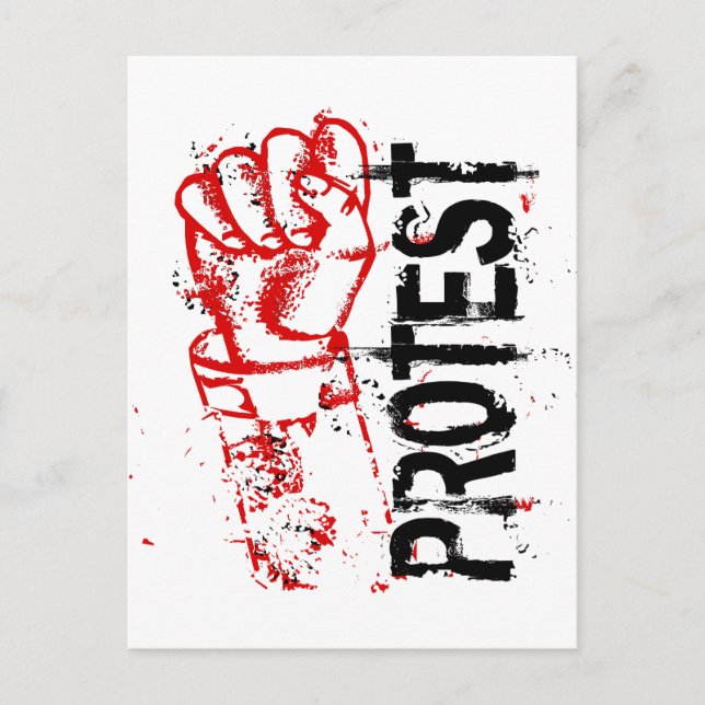 PROTEST POSTCARD (Front)