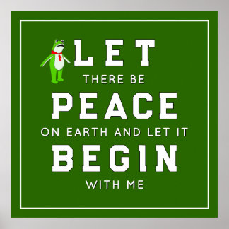 Protest Rally Peace On Earth Poster